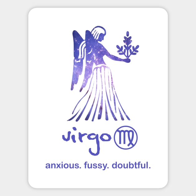 Flawed Virgo Sticker by Taversia